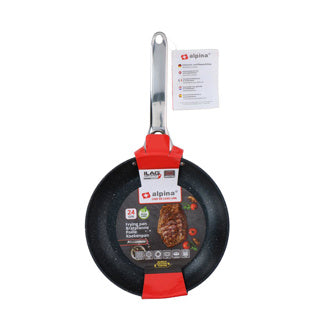 Alpina koekenpan antiaanbak 24 cm alle warmtebronnen
