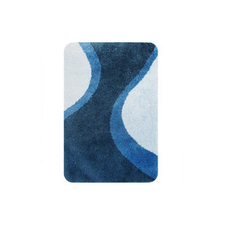 Hollands huis metz badmat 60 x 90 cm blauw