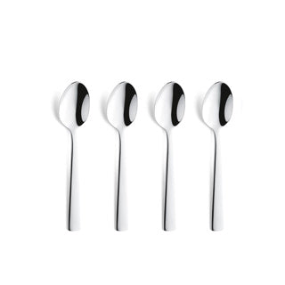 Amefa moderne koffielepels 4 stuks