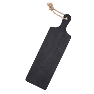 Basis snijplank rubberwood zwart