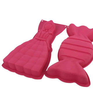 Basis siliconen bakvorm snoepprinsjes 17x3x32 cm roze