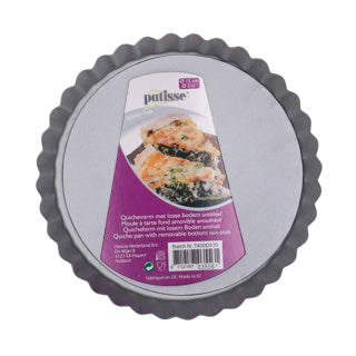Patisse zilver-top quichevorm losse bodem hoge rand 15cm