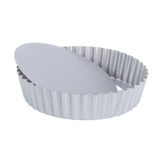 Patisse quichevorm met losse bodem 20 cm zilver