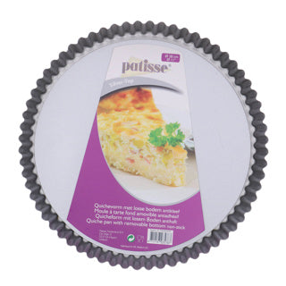 Patisse zilvertop quichevorm met losse bodem 28 cm