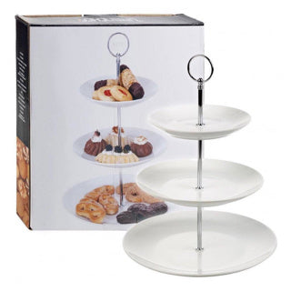 Uitstekende huishoudelijke artikelen uitstekende huishoudelijke artikelen etagere porselein 3laags 36cm hoog