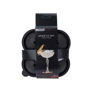 Home styling ijsblokjesmaker voor 4 ijsballen grijs | 6 stuks