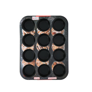 Alpina muffinbakvorm 12-vaks staal 35x26,5x3cm