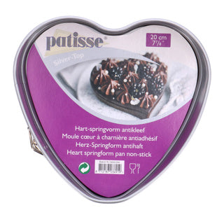 Patisse zilvertopje hart-springvorm 20 cm