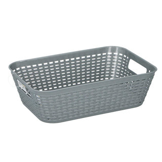 Opbergmand 29 x 20 x 8,5 cm assorti kleuren | 4 stuks