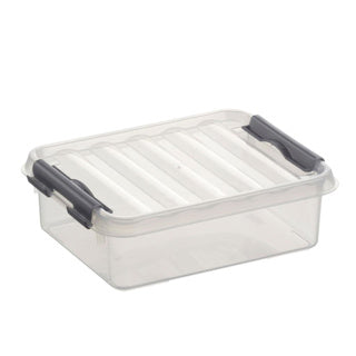 Sunware q-line opbergbox small 1 liter transp. 20x15x6cm