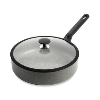 Bk granieten hapjespan met deksel ø28 cm