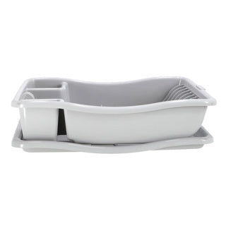 Curver afdruiprek op plateau 38x29x8,5 cm lichtgrijs