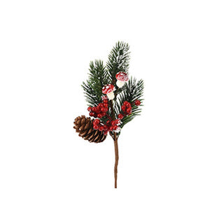 Kerststeker 22 cm 3 assorti design