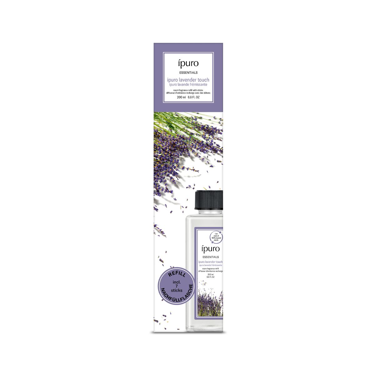 Ipuro geurdiffuser navulling lavender touch 200ml