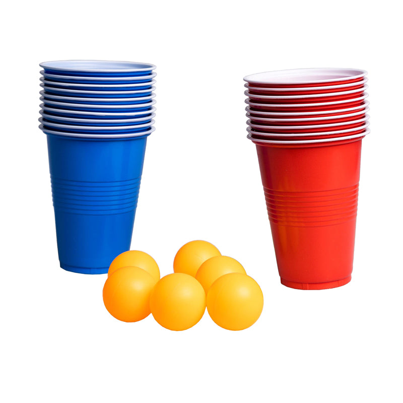 Clownspellen beer pong 20 bekers 6 ballen