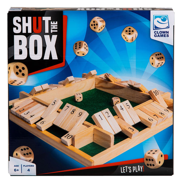 Clown Games Shut the Box Houten Bordspel