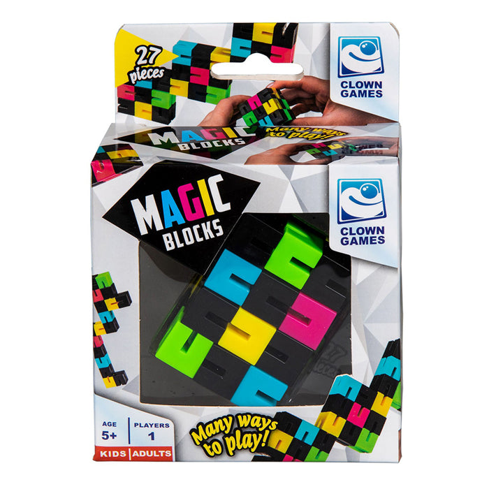 Clownspellen clown magie puzzelblokken