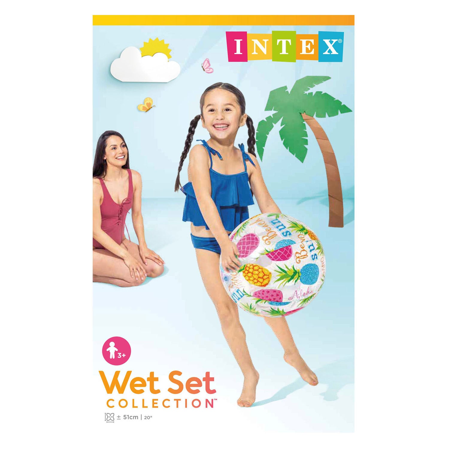 Intex strandbal 51cm lively print
