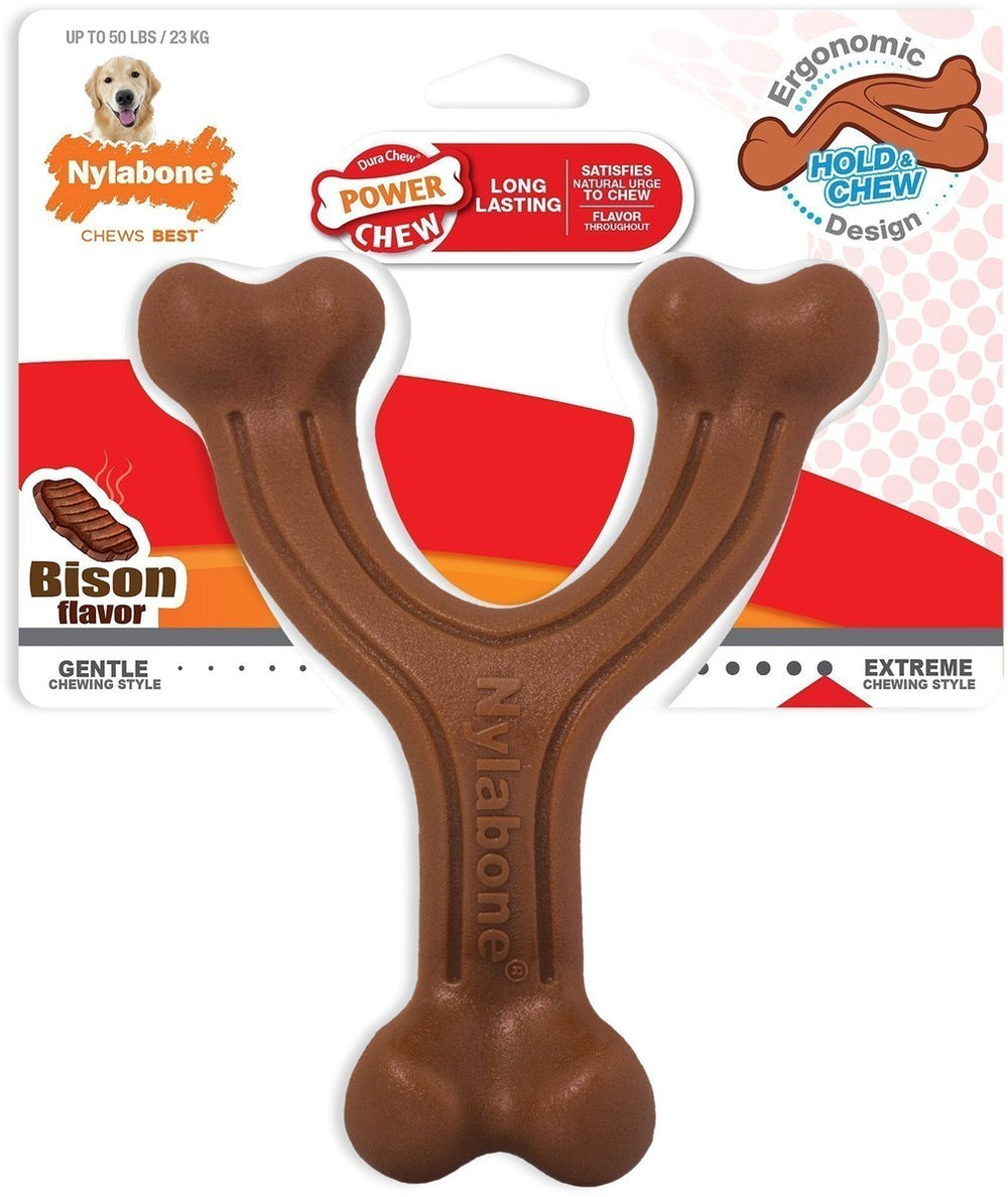 Nylabone extreme chew wishbone bizon