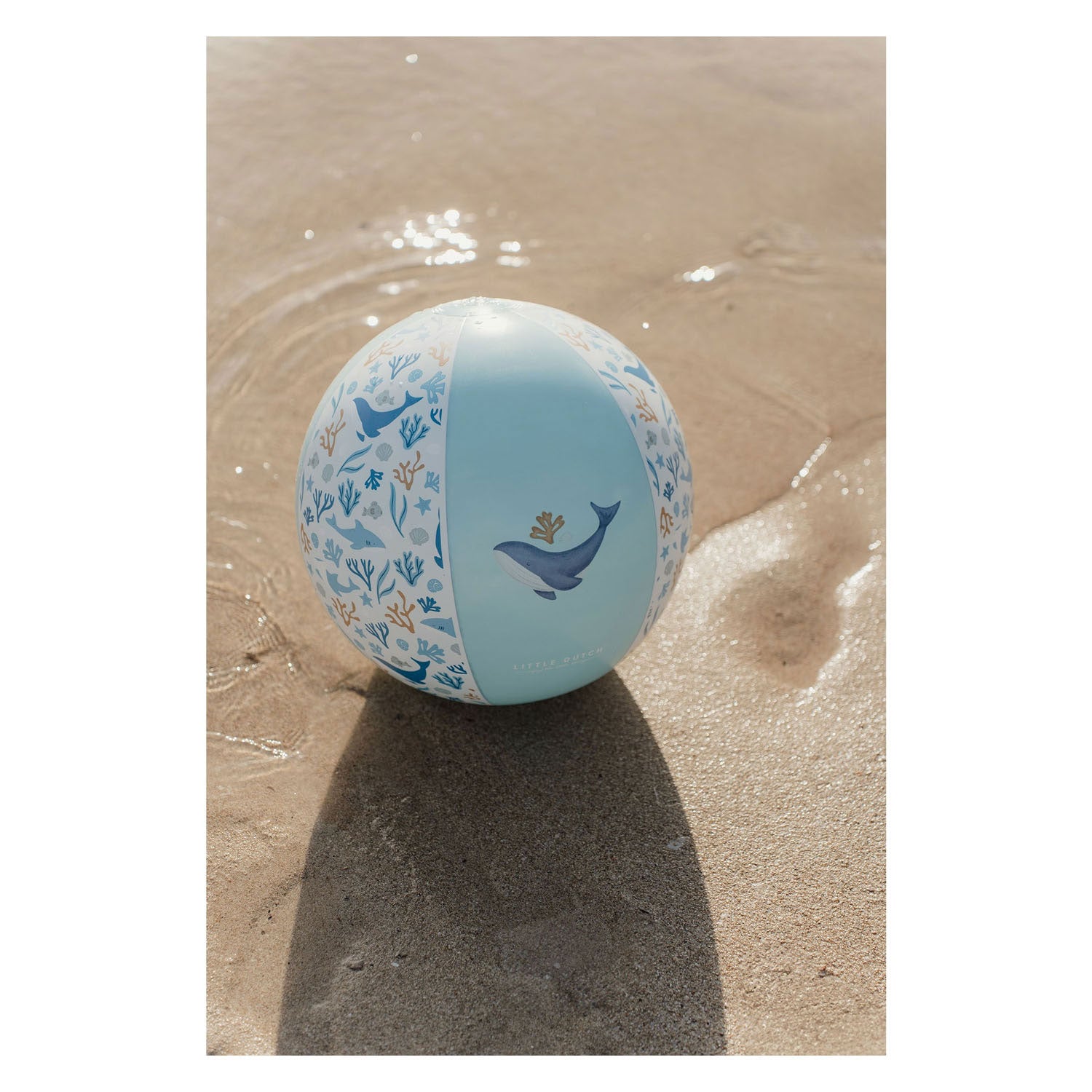 Little Dutch ocean dream strandbal blauw, 35cm
