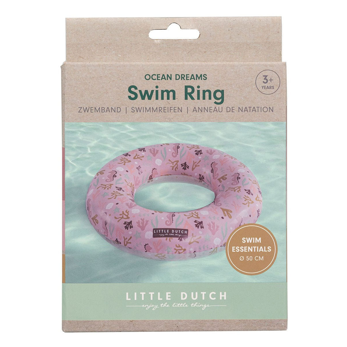 Little Dutch Ocean Dreams zwemring roze, 50cm