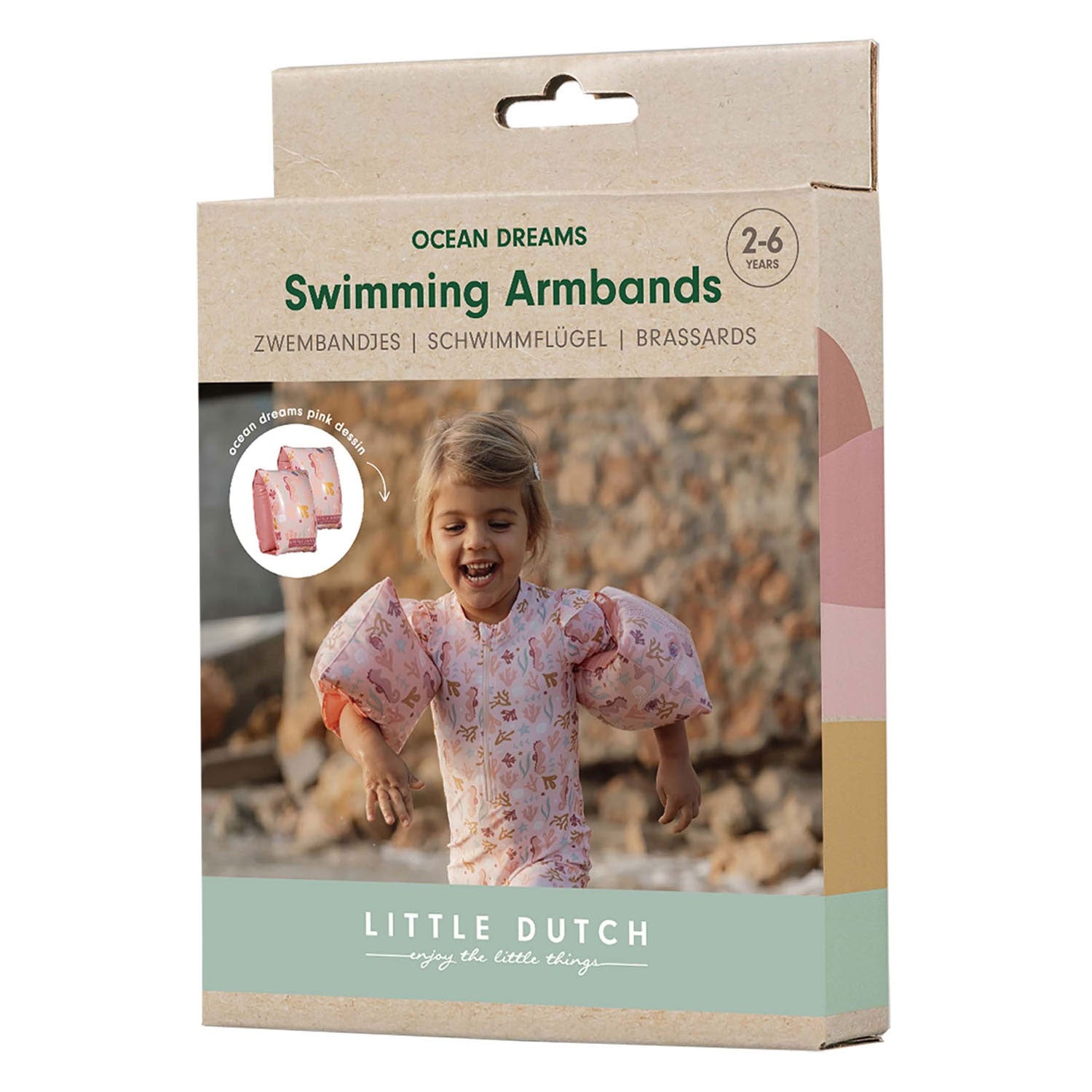 Little dutch ocean dreams zwembandjes roze, 2-6 jaar