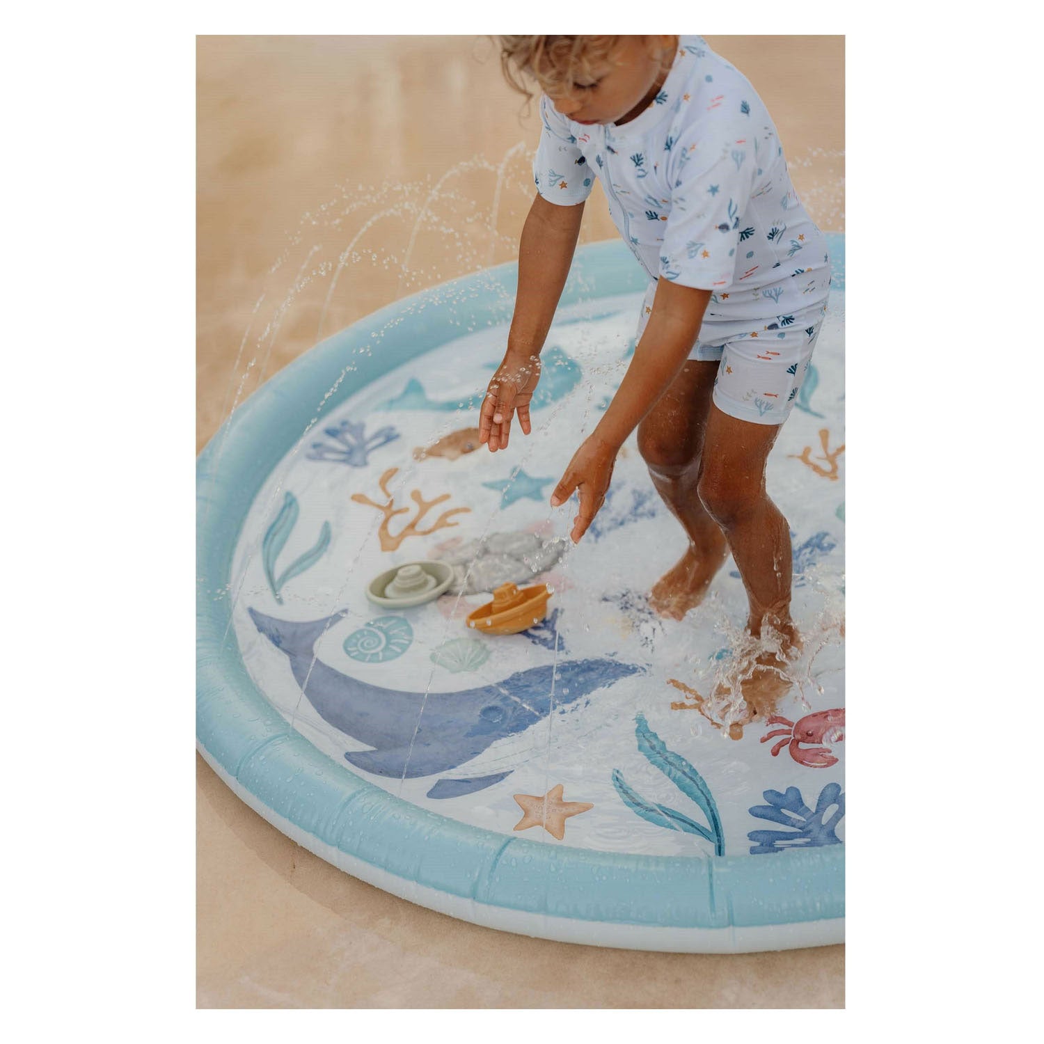 Little Dutch Ocean Dreams waterspeelmat blauw, 150cm