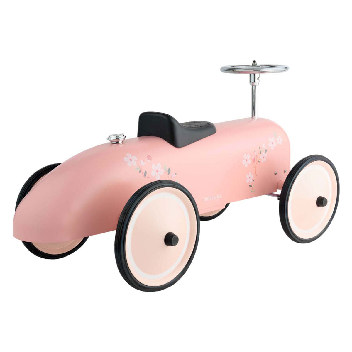 Little Dutch retro loopauto roze