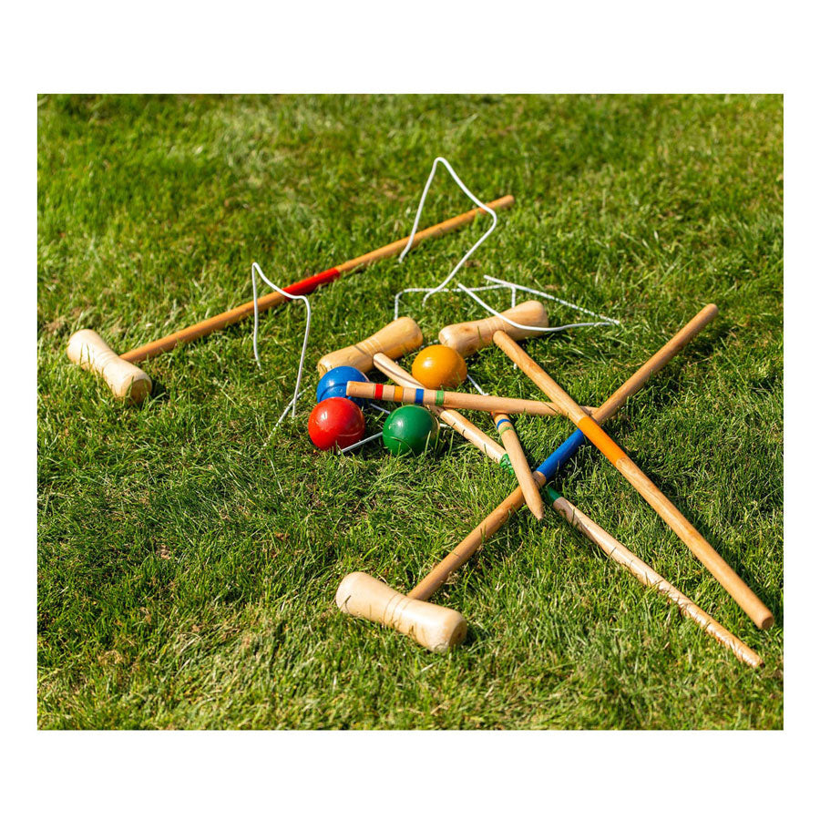 Buitenspeel houten croquet
