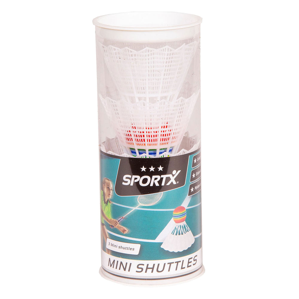 Sportx mini badmintonshuttles in Koker, 3st.