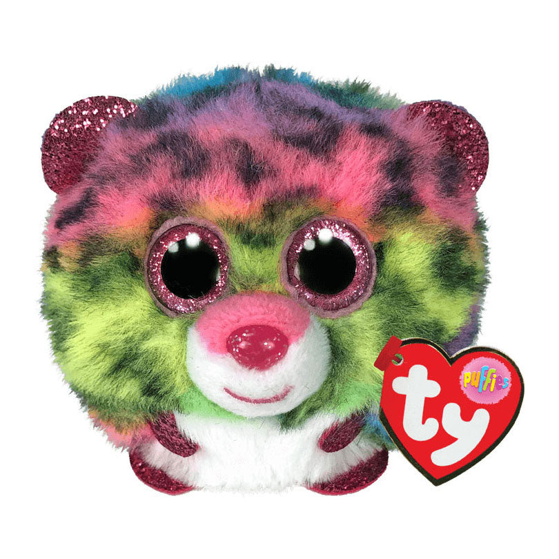 Ty beanie ty teeny puffies stippen luipaard, 10 cm