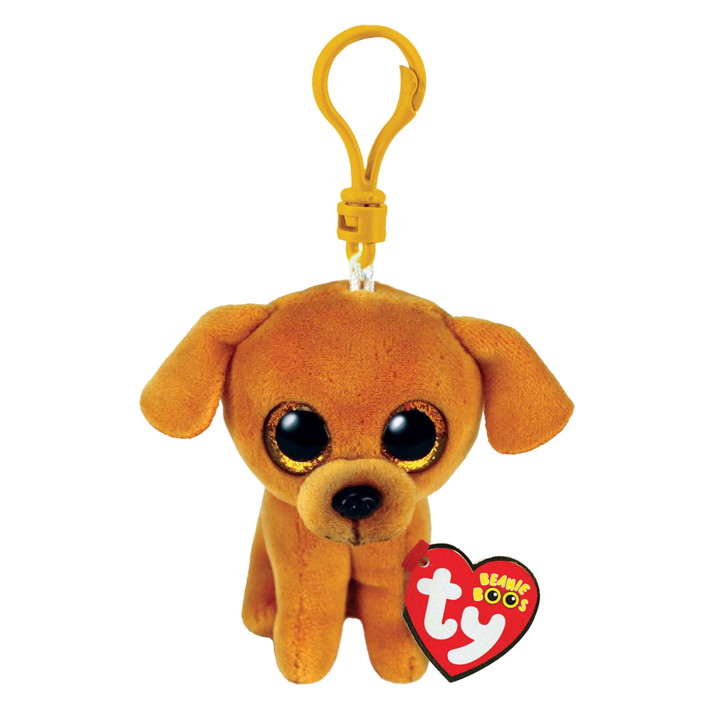 Ty Beanie Boo's clip Zuzu lichtbruine hond, 7 cm