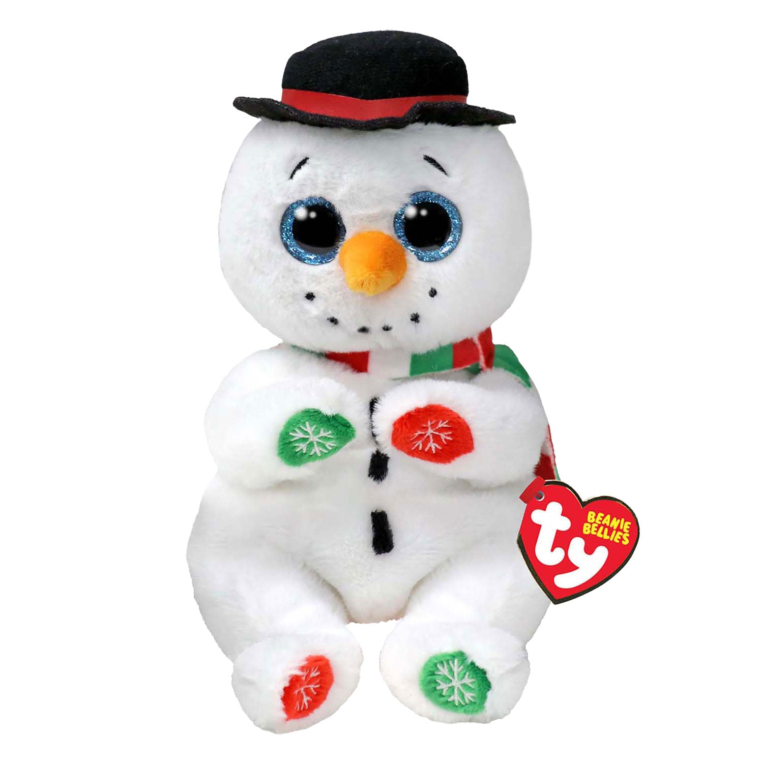 Ty Beanie Bellies Kerst Sneeuwpop Weaterby, 15cm