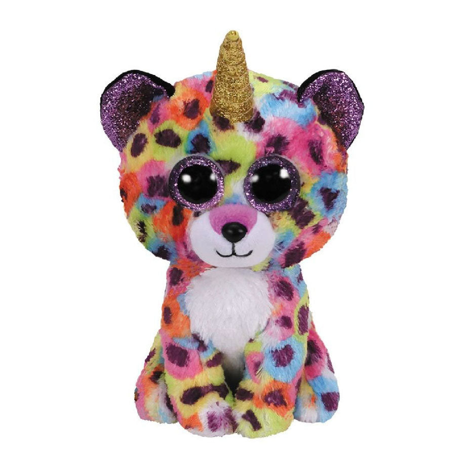 Ty beanie boo #039;s luipaard-eenhoorn knuffel giselle 15 cm