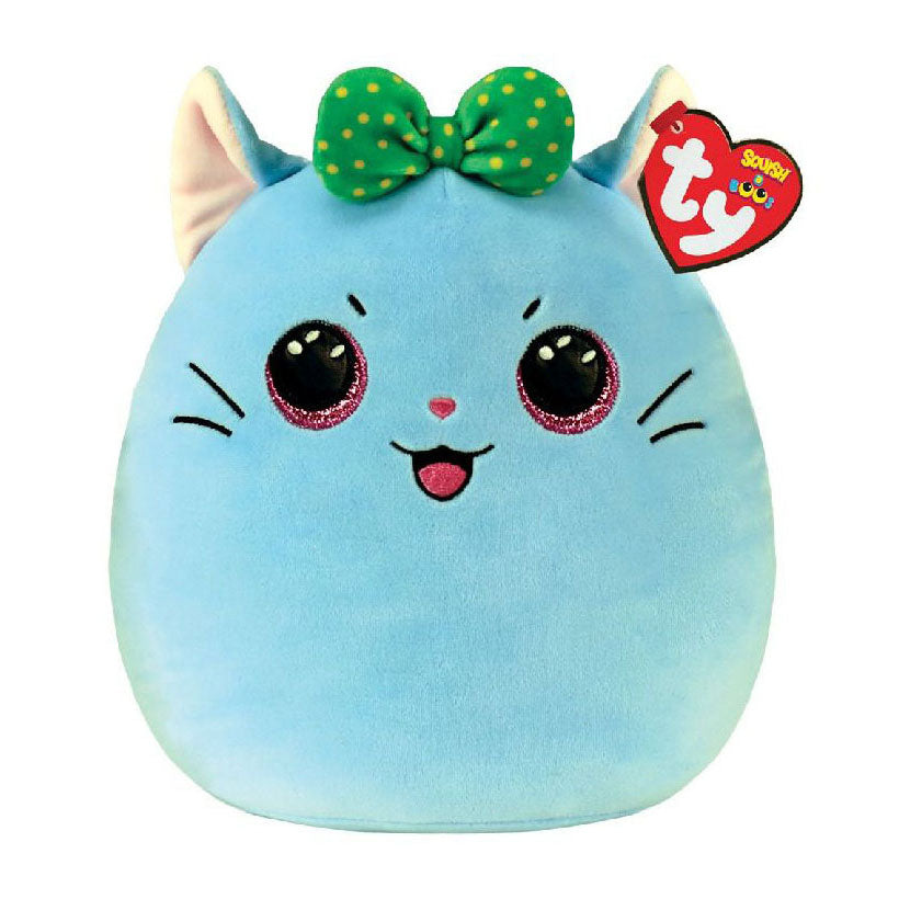 Ty Squish a Boo Kirra Blauwe Kat, 20 cm