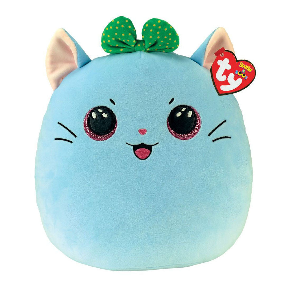 Ty beanie ty squish a boo kirra grijze kat, 31 cm