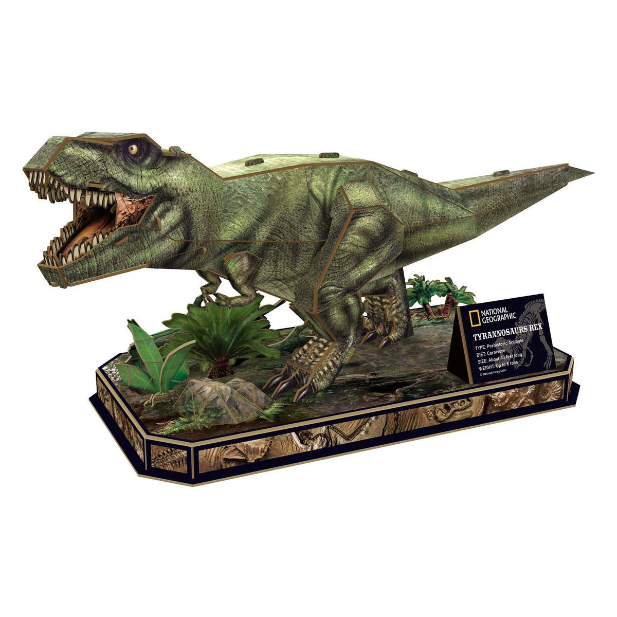 Cubic fun 3d puzzel national geographic t-rex