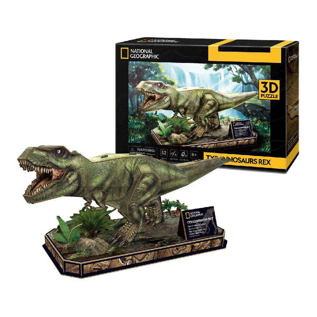 Kubieke leuke 3D-puzzel van National Geographic T-Rex