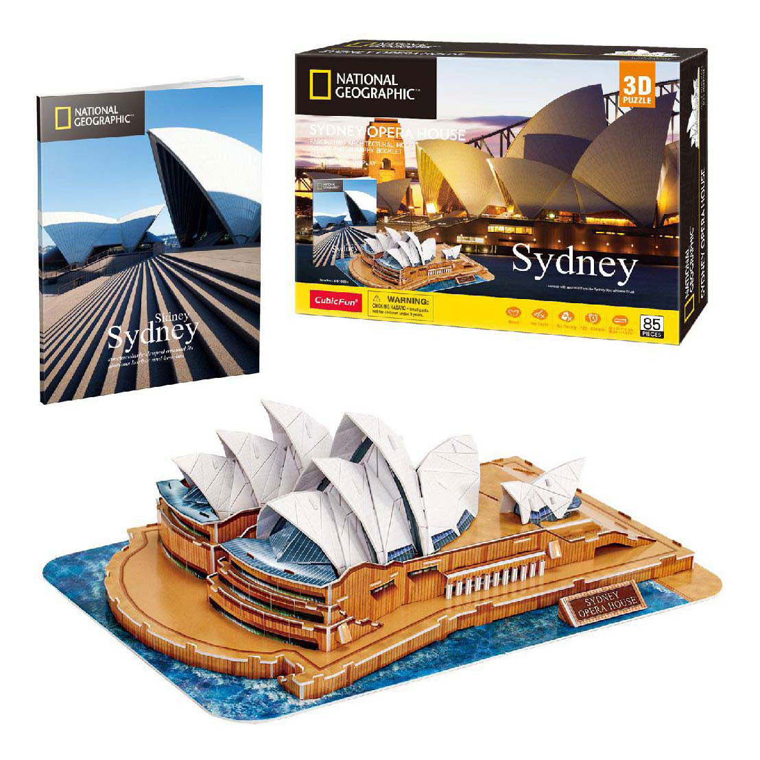 Kubieke leuke 3D-puzzel National Geographic Opera House Sydney