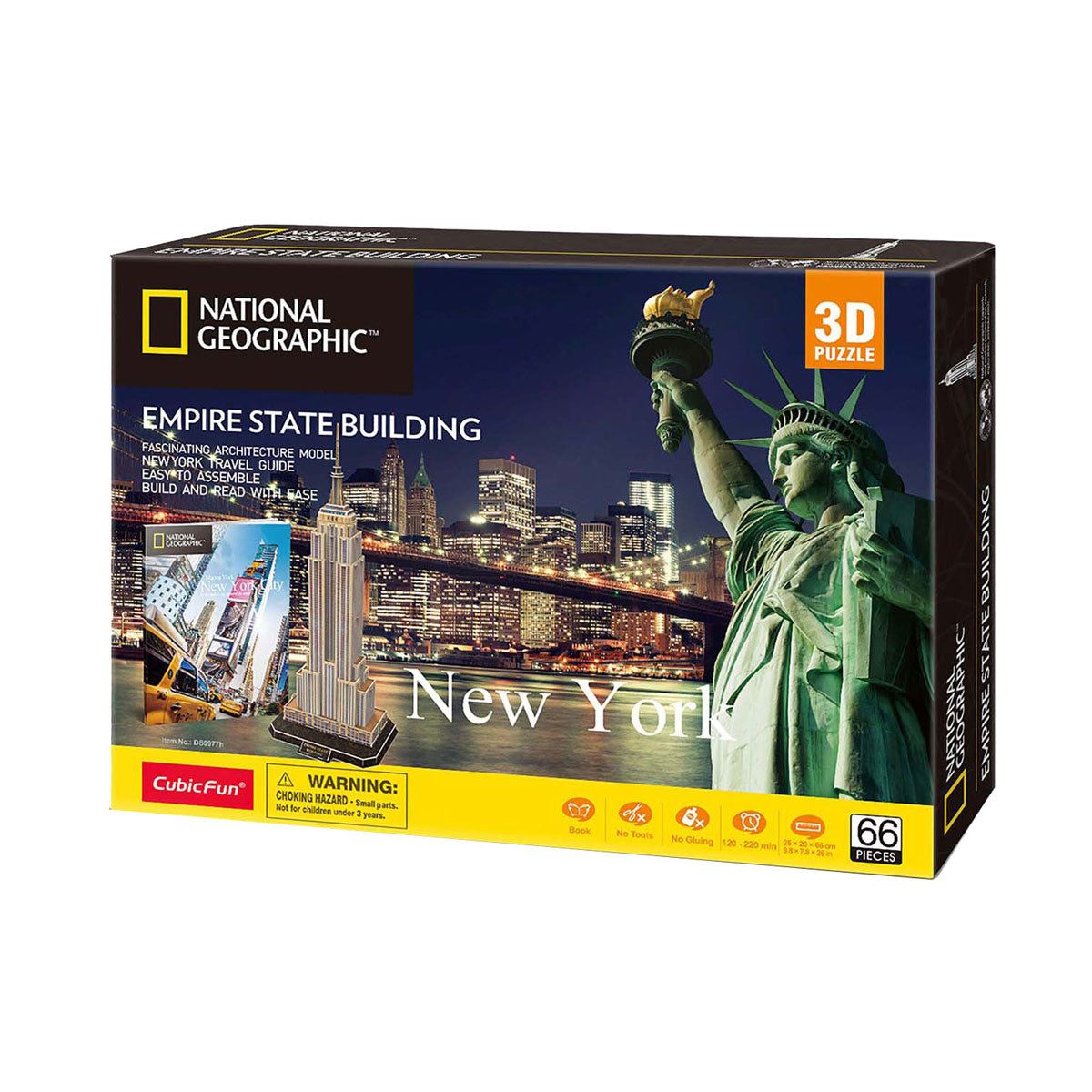 Kubieke leuke 3D-puzzel van National Geographic Empire State Building