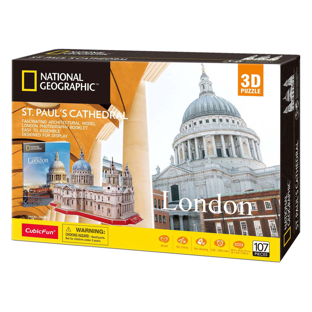 Kubieke leuke 3D-puzzel nationale geografische st. paul kathedraal