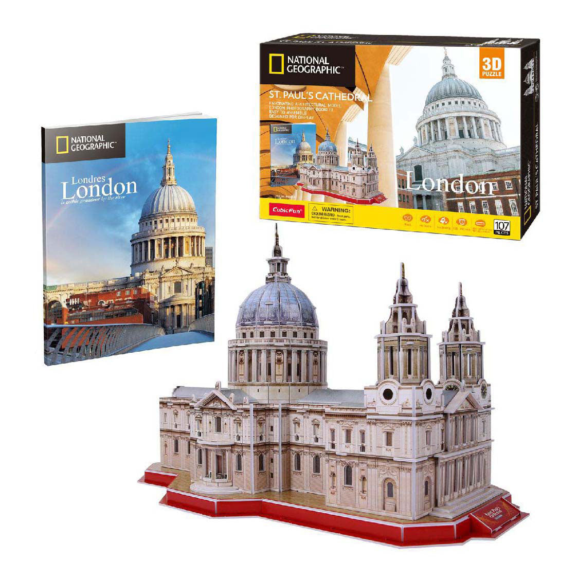 Kubieke leuke 3D-puzzel nationale geografische st. paul kathedraal