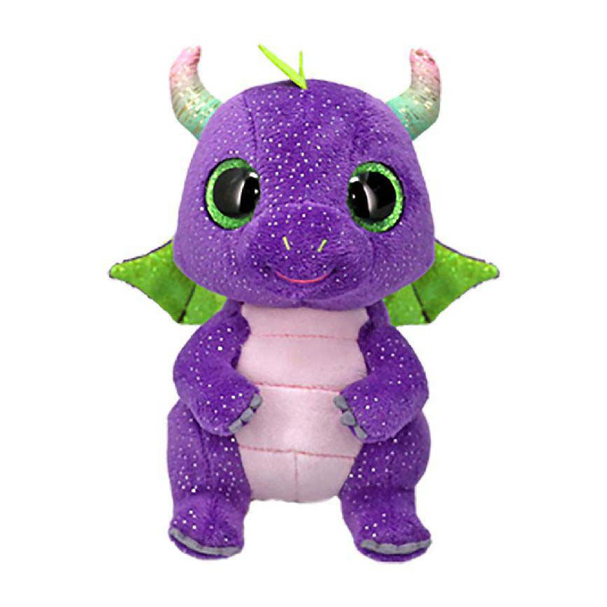 Ty Beanie Boo Daphne paarse dino, 15 cm