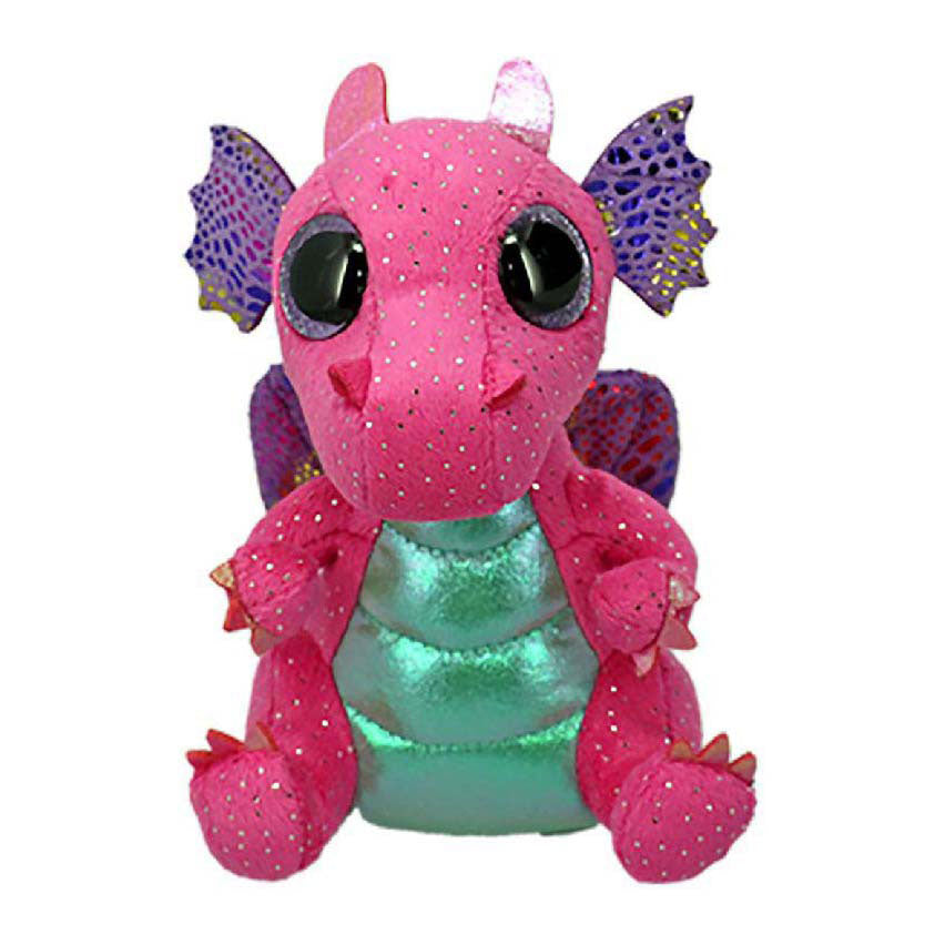 Ty Beanie Boo Spitfire roze draak, 15 cm