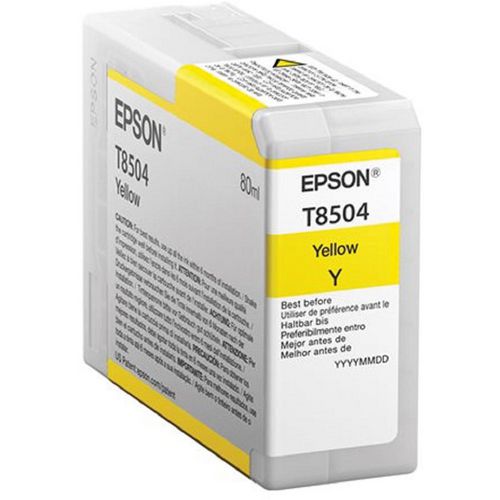 Epson singlepack geel t850400, origineel, inkt op pigmentbasis, epson, - surecol