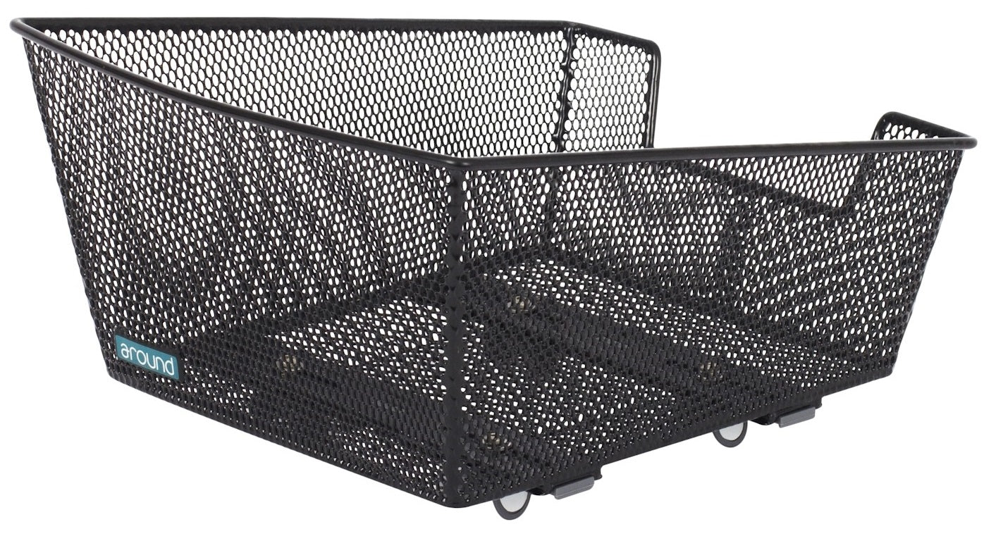 Around fietsmand college basic small incl. voorgemonteerd fix systeem - zwart