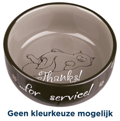 Trixie Voerbak bedankt voor de service assorti