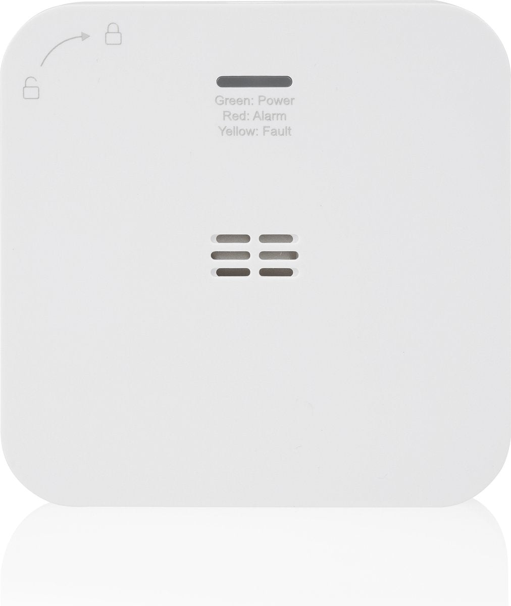 Smartwares fga-13800 - koolmonoxidemelder co melder - 85 db - levensduur 10 jaar - met app