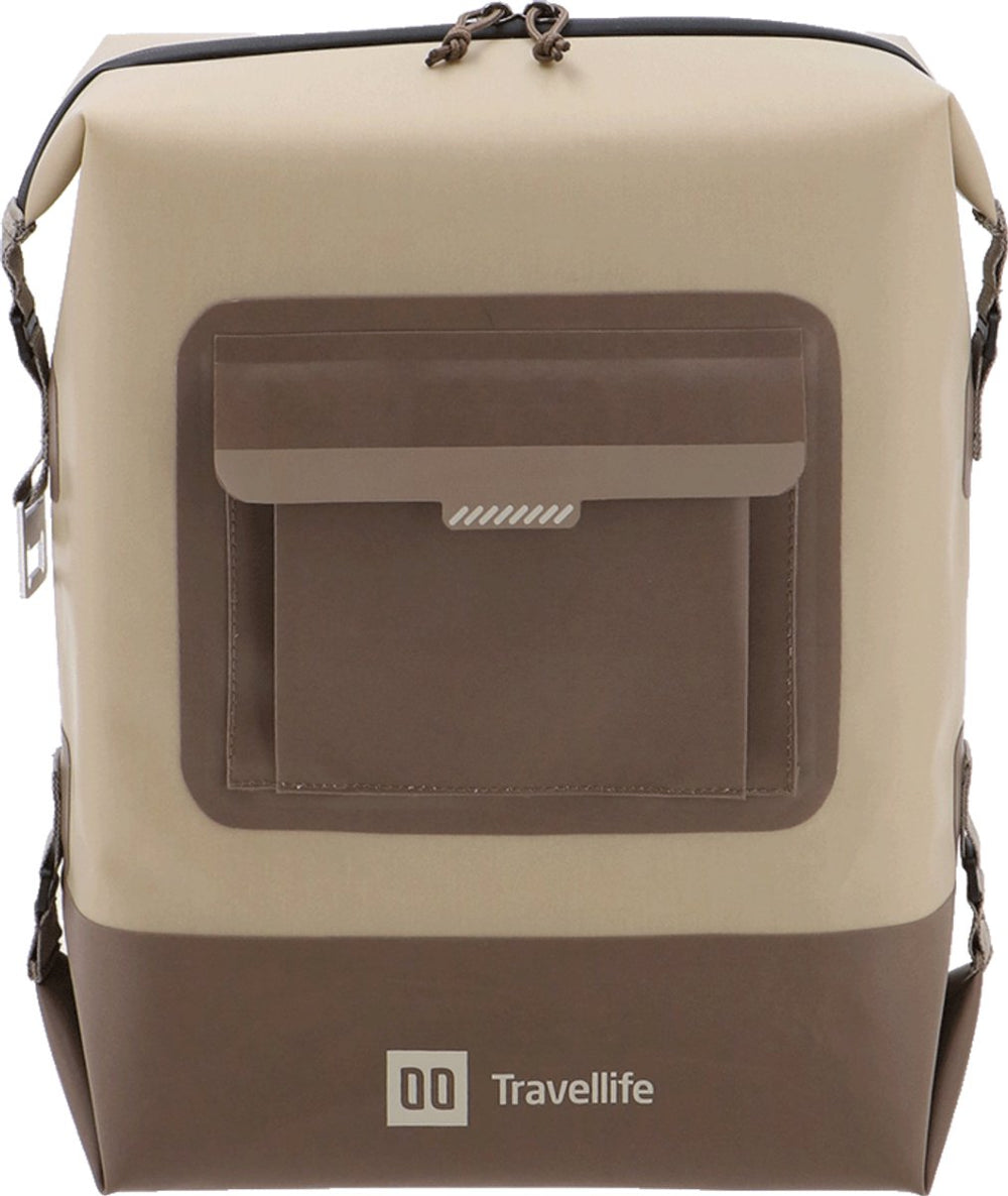 Travellife freja koelrugtas 20l beige - uv- en waterdichte stof - houdt 6 uur lang koel - compact opvouwbaar