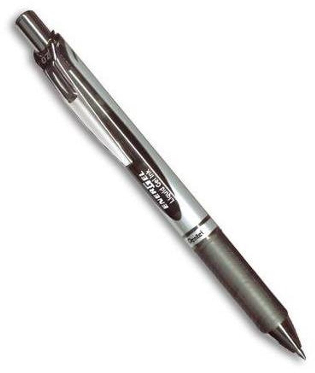 Pentel gelpen energel xm klick zwart 12 stuks
